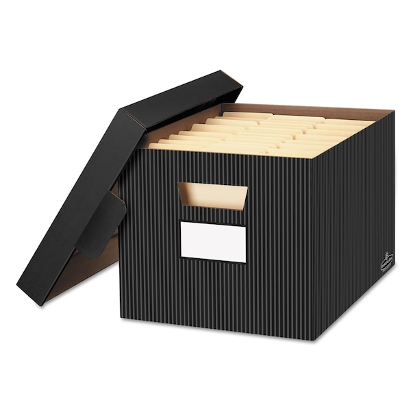 File Boxes, 2-Ply Cardboard End; 1-Ply Cardboard Side; 2-Ply Cardboard Bottom, 12.5" W, 16.25" D